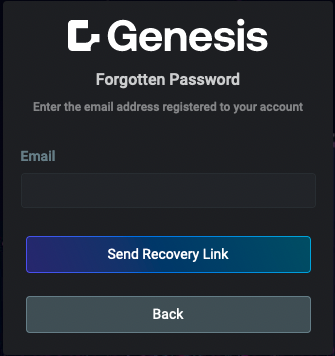 Main login screen example