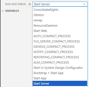 Launch configurations